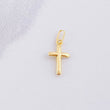 Dije Cruz Puntas Planas 0.15g / 3/4 in Oro Amarillo 18K