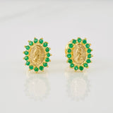 Topos Virgen de Guadalupe 0.85g / in / 6.4mm Oro Amarillo 18K