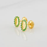 Topos Virgen de Guadalupe 0.85g / in / 6.4mm Oro Amarillo 18K