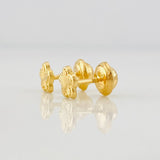 Topos Flor Diamantado 0.6g / in / 5.4mm Oro Amarillo 18K