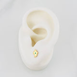 Topos Mapa de Colombia 0.55g / in / 5.86mm Oro Amarillo 18K