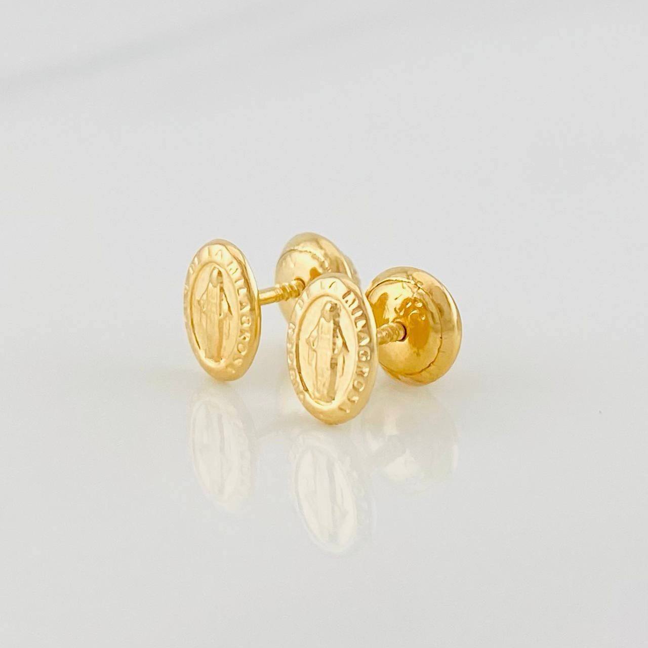 Topos Virgen Milagrosa 0.7g / in / 5.3mm Oro Amarillo 18K