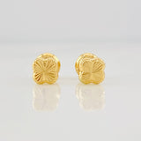 Topos Trebol Diamantado 0.65g / in / 5.2mm Oro Amarillo 18K
