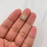 Herraje Trebol 1.4g / 1/2 in Oro Amarillo 18K