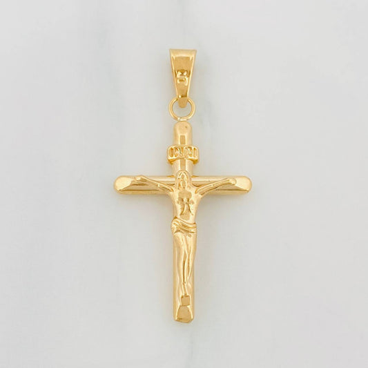 Dije Cruz Cristo 1g / 1 1/2 in Oro Amarillo 18K