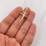 Dije Cruz Cristo 1g / 1 1/2 in Oro Amarillo 18K