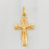 Dije Cruz Cristo 1.25g / 1 1/4 in Oro Amarillo 18K