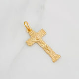 Pendant Cross Christ 2g / 1 1/4 in Yellow Gold 18K