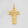 Dije Cruz Cristo  Milagroso 2.1g / 1 in Oro Amarillo 18K