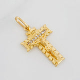 Dije Cruz Cristo Milagroso 1.1g / 1 in Oro Amarillo 18K