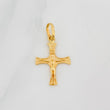 Pendant Cross Christ 0.75g / 1 in Yellow Gold 18K