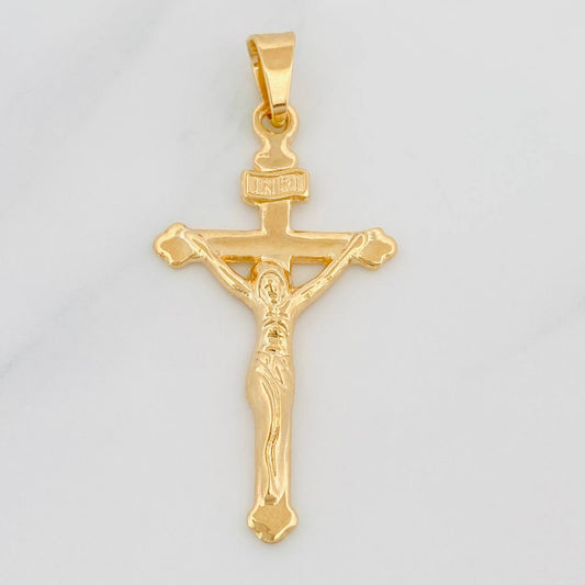 Dije Cruz Cristo 3.8g / 1 3/4 in Oro Amarillo 18K