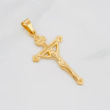 Dije Cruz Cristo 3.8g / 1 3/4 in Oro Amarillo 18K