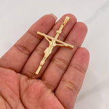 Dije Cruz Cristo 2.4g / 2 1/4 in Oro Amarillo 18K