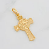 Dije Cruz Rostro Cristo 1.85g / 1 1/4 in Oro Rosa 18K