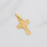 Dije Cruz Rostro Cristo 1.85g / 1 1/4 in Oro Rosa 18K