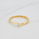 Anillo Solitario 0.95g / T6 1/2 Oro Amarillo 18K