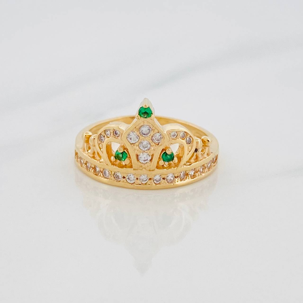 Anillo Corona 3.8g / T5 3/4 Oro Amarillo 18K