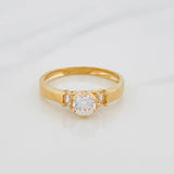 Solitaire Ring 2g / T6 1/2 Yellow Gold 18K