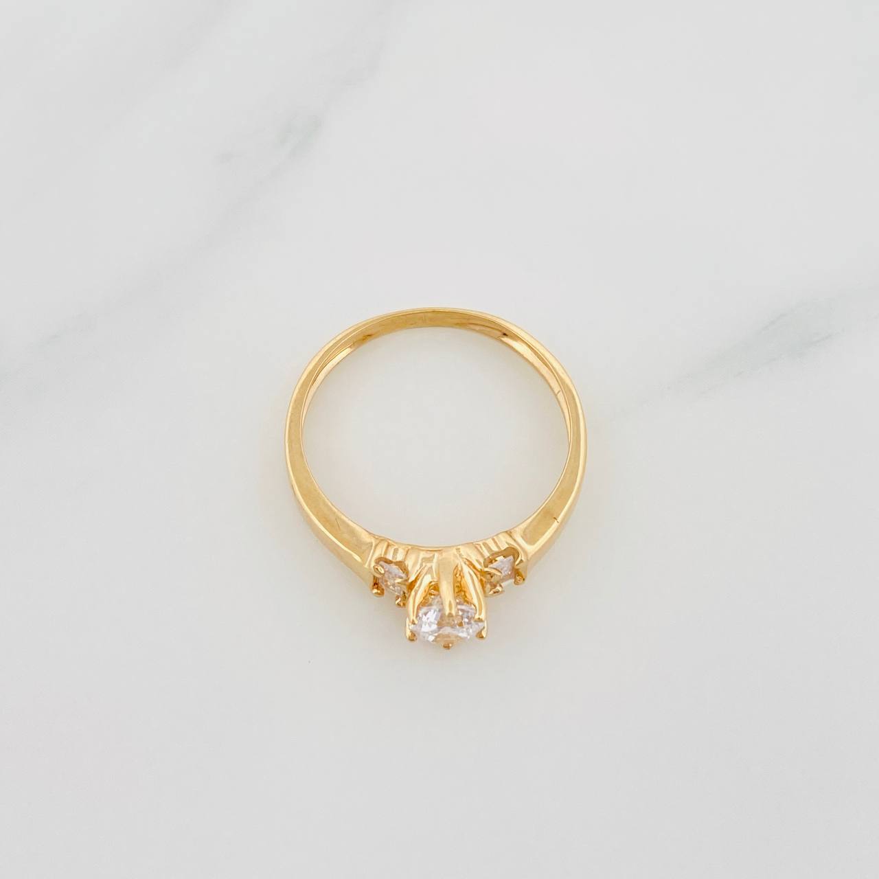 Solitaire Ring 2g / T6 1/2 Yellow Gold 18K