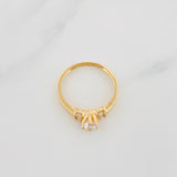 Solitaire Ring 2g / T6 1/2 Yellow Gold 18K