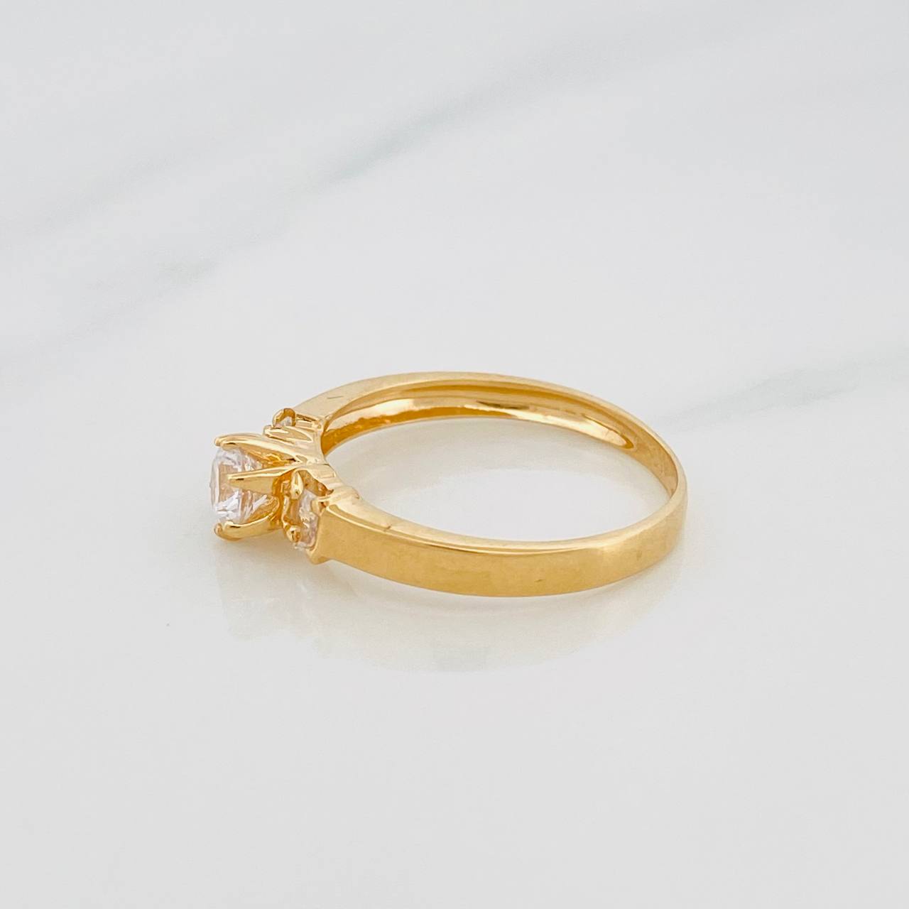 Solitaire Ring 2g / T6 1/2 Yellow Gold 18K