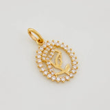 Dije Virgen María 1.2g / 3/4 in  Oro Amarillo 18K