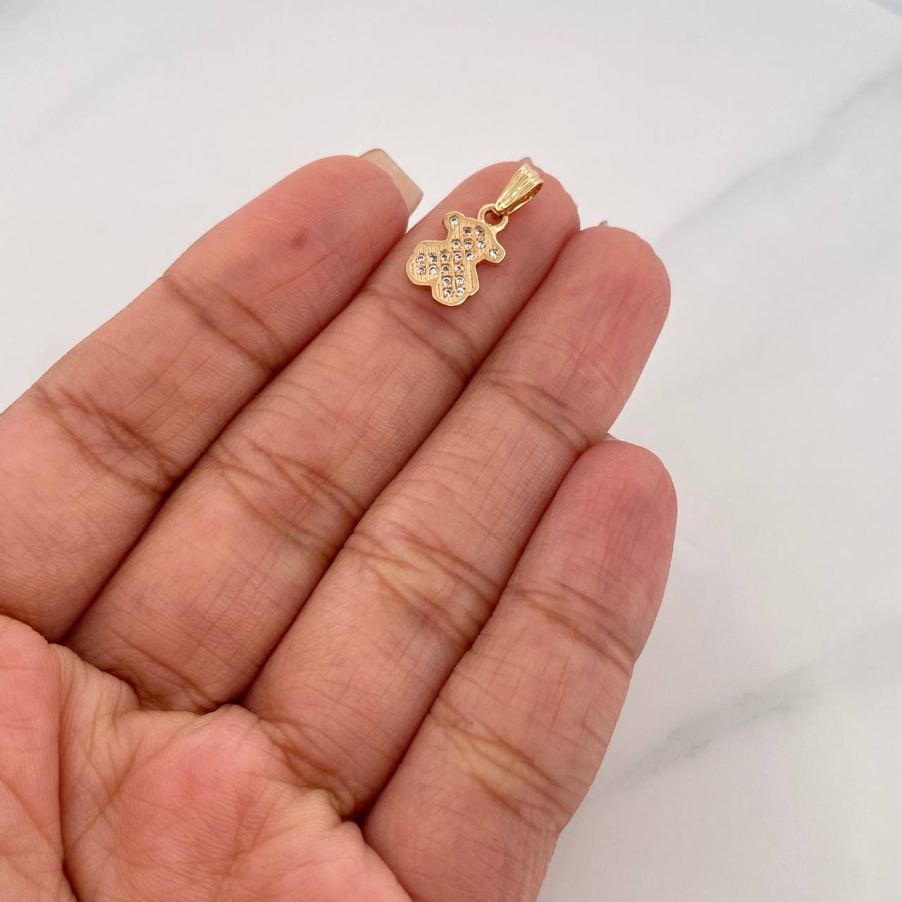 Pendant Bear Ts 0.95g / 3/4 in Yellow Gold 18K