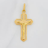 Dije Cruz Cristo 2.9g / 1 1/2 in Oro Amarillo 18K