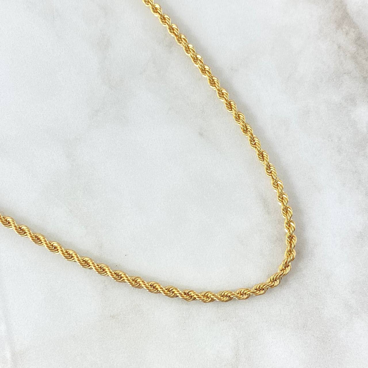 Rope Chain 6.8gr / 19 3/4 in / 18K Gold +3*