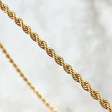 Rope Chain 6.8gr / 19 3/4 in / 18K Gold +3*
