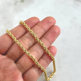 Rope Chain 6.8gr / 19 3/4 in / 18K Gold +3*