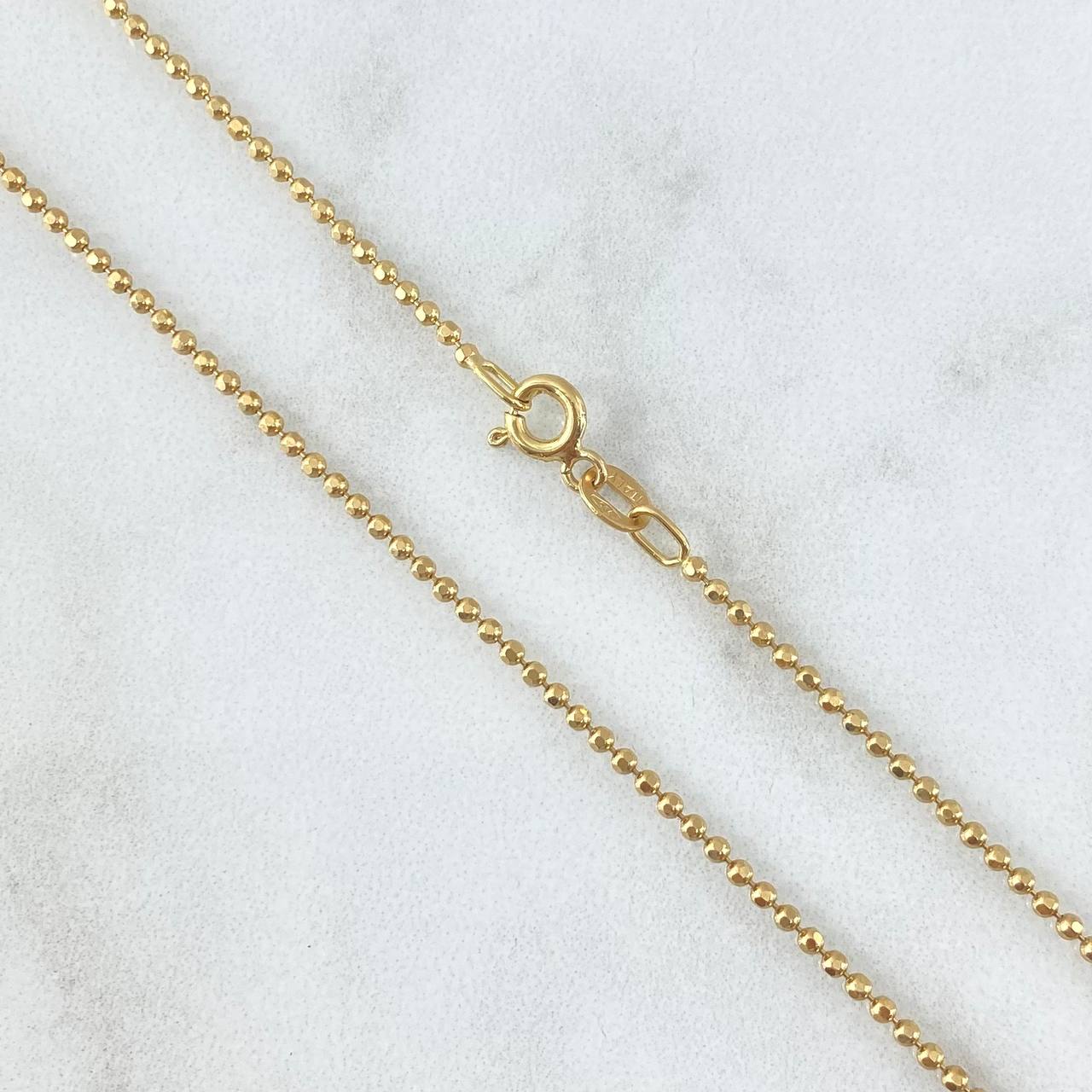 Military Chain 1.9gr / 17.7in / 18K Gold +3$