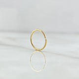 Smooth Hoop Piercing 0.2 g / 1/2 in 18K Yellow Gold