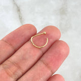 Piercing En Arco 0.35gr / 1cm / Nac.Esp.Oro 18K ©