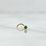 Green Spark Piercing 0.15gr / 1cm / Special Pearl 18K Gold *