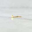 Straight Spark Piercing Flat Heart 0.1gr / 1cm / 18K Yellow Gold (Jewel)