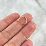 Piercing Media Curva Bola 0.35gr / Oro Amarillo 18K (Joya)