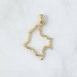 Dije Mapa de Colombia 1.75gr / 3.5cm / Silueta Lisa Oro Amarillo 18K ©