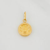 Dije Corona Circular 0.55g / 3/4 in Oro Amarillo 18K