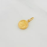 Dije Corona Circular 0.55g / 3/4 in Oro Amarillo 18K