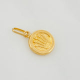 Dije Corona Circular 0.55g / 3/4 in Oro Amarillo 18K