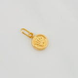 Dije Corona Circular 0.35g / 1/2 in Oro Amarillo 18K