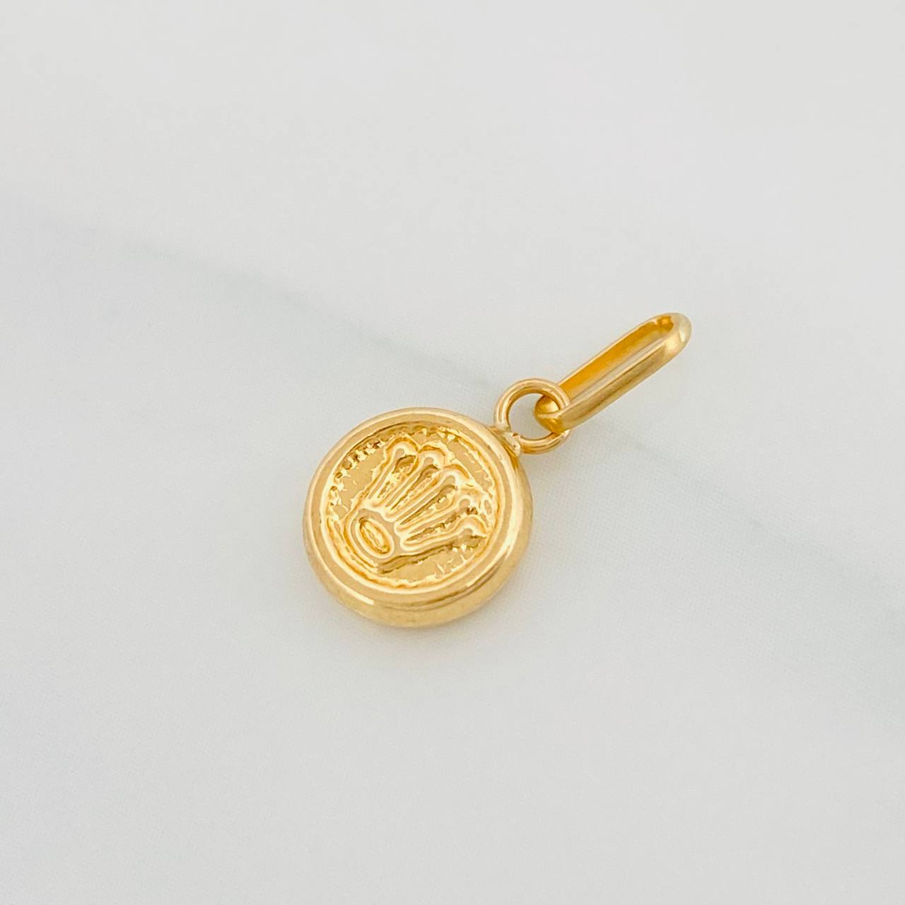 Dije Corona Circular 0.3g / 1/2 in Oro Amarillo 18K