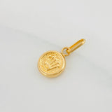 Dije Corona Circular 0.3g / 1/2 in Oro Amarillo 18K