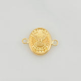 Charm Peace Dove 0.55g / 1/2 in 18K Yellow Gold