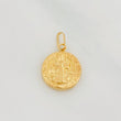 Dije Medalla San Benito 0.75g / 3/4 in Oro Amarillo 18K