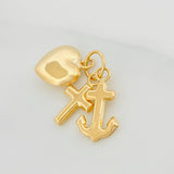 Dije Tres Gracias 0.9g / 1/2 in Oro Amarillo 18K