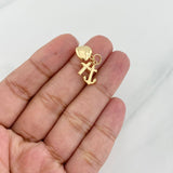 Dije Tres Gracias 0.9g / 1/2 in Oro Amarillo 18K