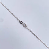 Cadena Escalera 1.35gr / 39.8cm / 1.2mm Oro Blanco +3 18K $